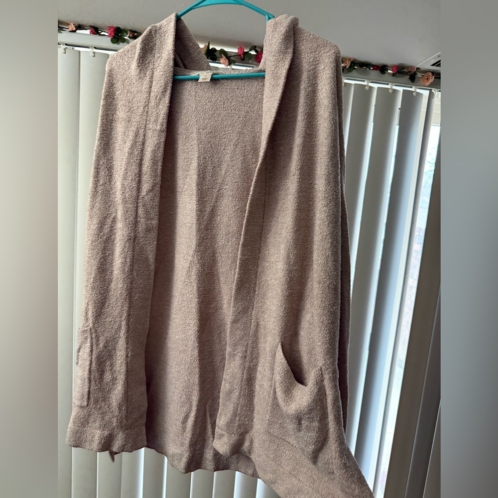 Barefoot Dreams CozyChic Lite
Open Front Cardigan Taupe Size Largr Style 905 - Picture 2 of 6